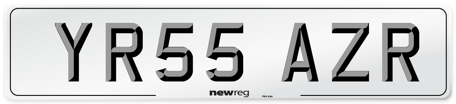 YR55 AZR Number Plate from New Reg
